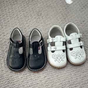 Black and White Kids Shoes Set